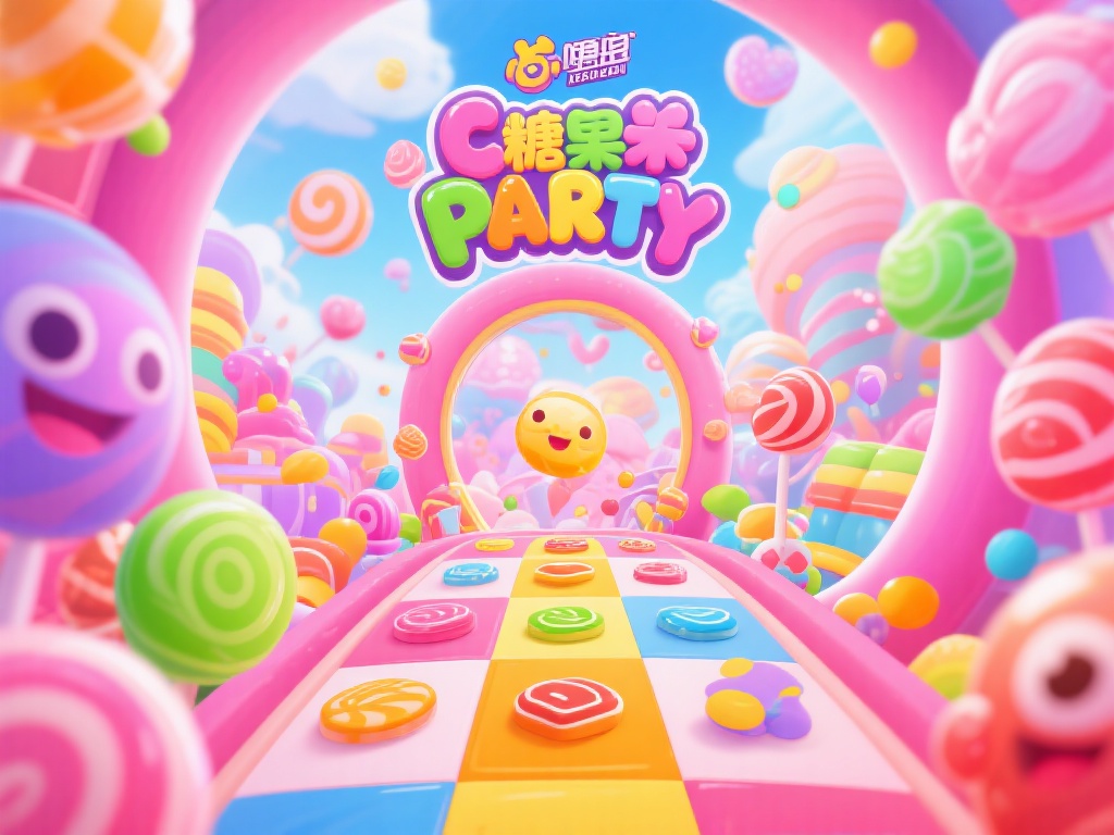进入《糖果派对》，仿佛身处一场色彩斑斓的甜蜜冒险。