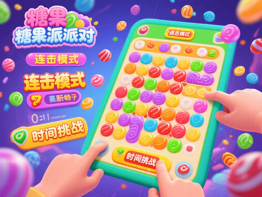 糖果派对糖果彩球欢乐狂欢的甜蜜盛宴