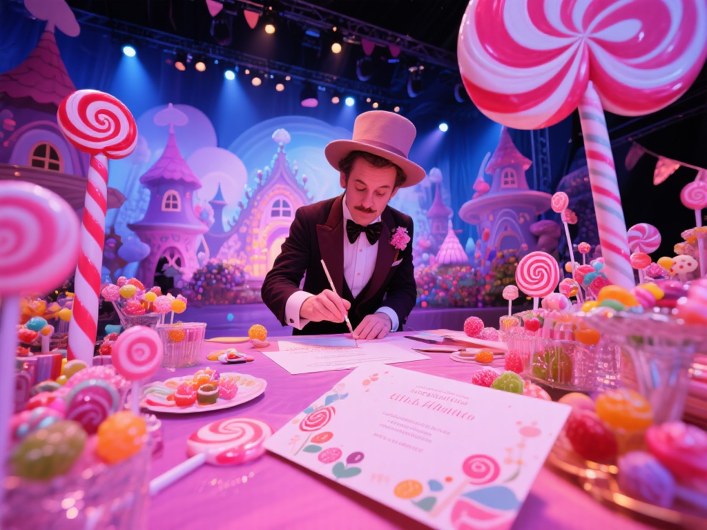 为了确保派对圆满成功，糖果先生在活动开始前一个月便