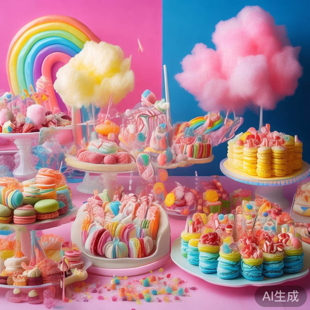 甜蜜缤纷的糖果彩球派对欢乐盛宴,开启甜美童话之旅 一次成功的派对,少不了吸引人的甜品。以糖果和彩球为