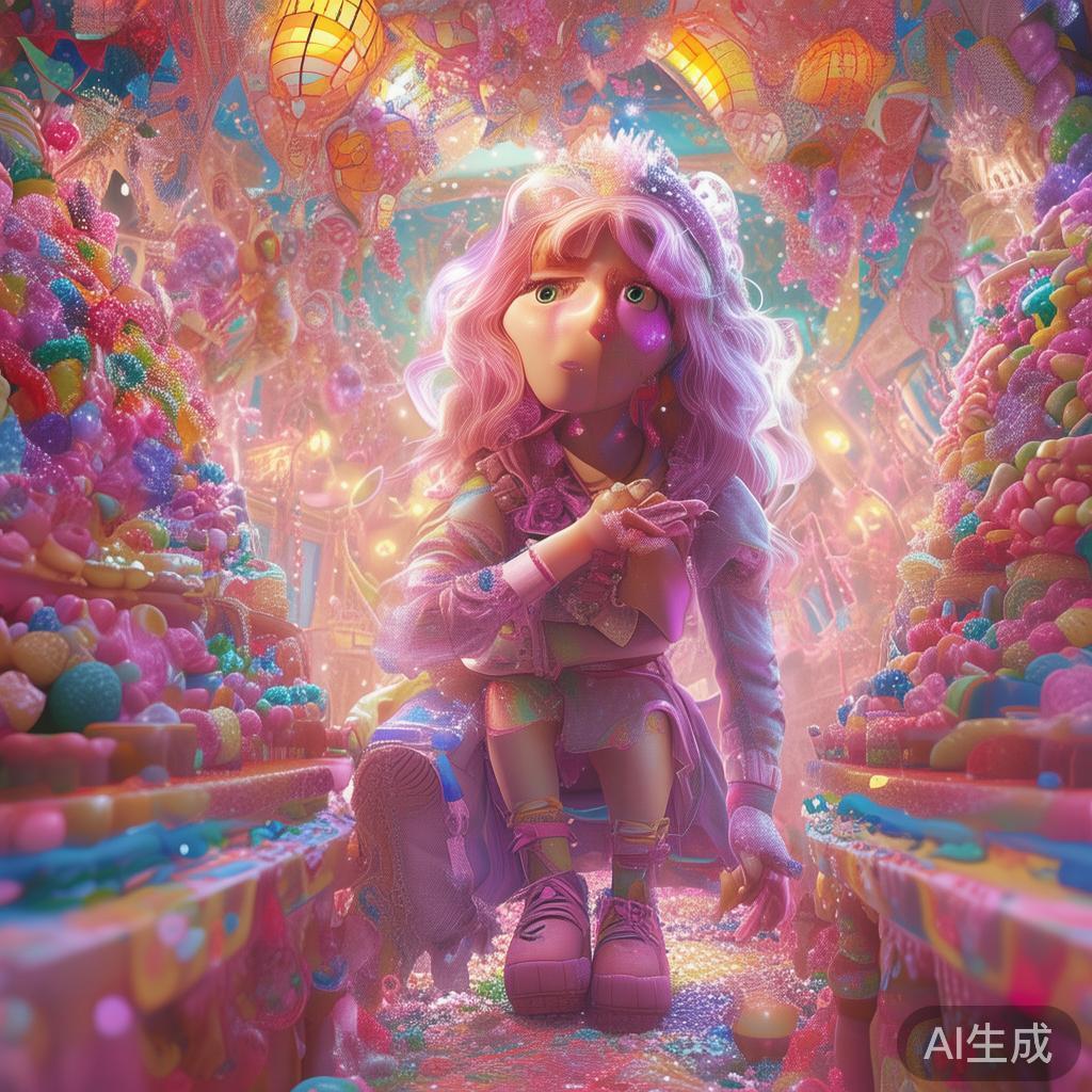 甜蜜派对:糖果女孩的奇幻冒险之旅探索甜蜜世界的奇妙奇遇 在童话世界里,充满了色彩斑斓的想象和令人陶醉的奇遇